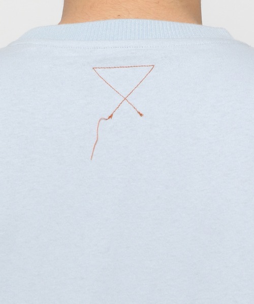 UNSTUDIED（アンスタディード）の「[UNSTUDIED]マーブルプリントコンビＴシャツ（Tシャツ/カットソー・メンズ・ライトブルー/ベージュ・MEDIUM/LARGE）」の9枚目の写真