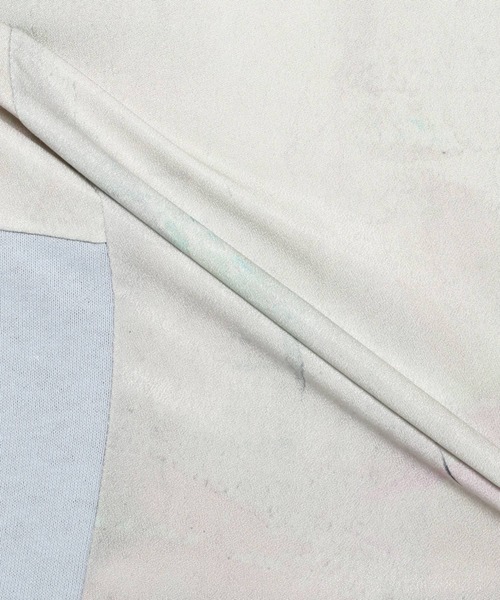 UNSTUDIED（アンスタディード）の「[UNSTUDIED]マーブルプリントコンビＴシャツ（Tシャツ/カットソー・メンズ・ライトブルー/ベージュ・MEDIUM/LARGE）」の11枚目の写真