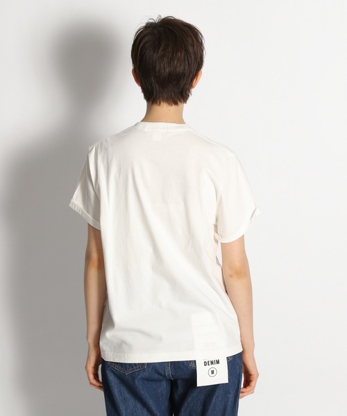 GYMPHLEX（ジムフレックス）の「【GYMPHLEX(ジムフレックス)】ロゴ刺繍Tシャツ（Tシャツ/カットソー・レディース・ホワイト/ブラック/ベージュ/ネイビー・MEDIUM）」の14枚目の写真