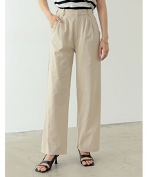 Re:EDIT | リネンブレンドダブルタックスラックス(スラックス)