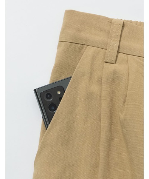 Re:EDIT（リエディ）の「[低身長/高身長サイズ有]リネンブレンドダブルタックパンツ（スラックス・レディース・アイボリー/カーキ/ベージュ・AL/BS/SMALL/AS/LARGE/AM/BM/MEDIUM）」の11枚目の写真
