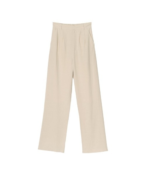 Re:EDIT（リエディ）の「[低身長/高身長サイズ有]リネンブレンドダブルタックパンツ（スラックス・レディース・アイボリー/カーキ/ベージュ・AL/BS/SMALL/AS/LARGE/AM/BM/MEDIUM）」の20枚目の写真