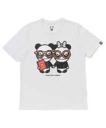 HIPANDA ハイパンダ カップル・プリント 半袖Tシャツ