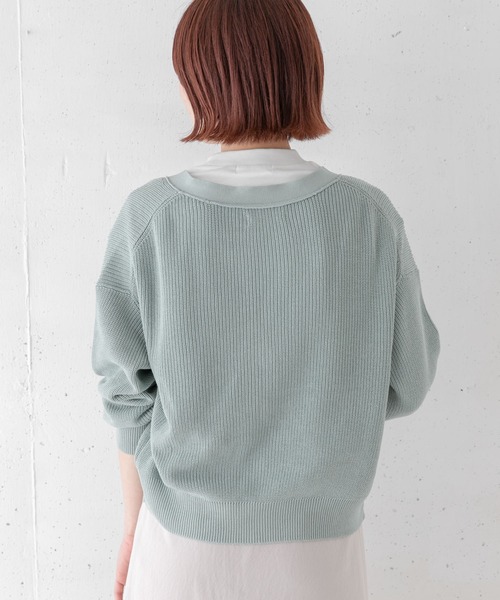 URBAN RESEARCH Sonny Label(アーバンリサーチサニーレーベル)の「(UVカット)バンブーコットンショートカーディガン(カーディガン/ボレロ・レディース・オフホワイト/ミント/スミクロ・FREE)」の21枚目の写真