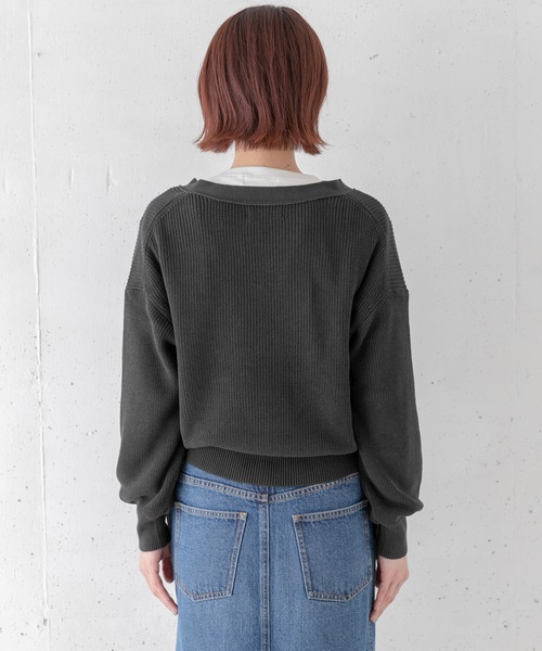 URBAN RESEARCH Sonny Label(アーバンリサーチサニーレーベル)の「(UVカット)バンブーコットンショートカーディガン(カーディガン/ボレロ・レディース・オフホワイト/ミント/スミクロ・FREE)」の13枚目の写真