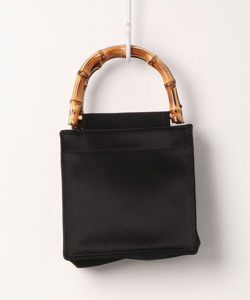 MADEMOISELLE ROPE'（マドモアゼル ロペ）の「【HAI】スクエアバンブーハンドバッグ（ハンドバッグ・レディース・ダークブラウン/ブラック/ブルー/ピンク・FREE）」の5枚目の写真