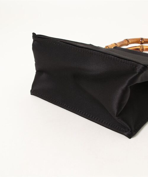 MADEMOISELLE ROPE'（マドモアゼル ロペ）の「【HAI】スクエアバンブーハンドバッグ（ハンドバッグ・レディース・ダークブラウン/ブラック/ブルー/ピンク・FREE）」の7枚目の写真