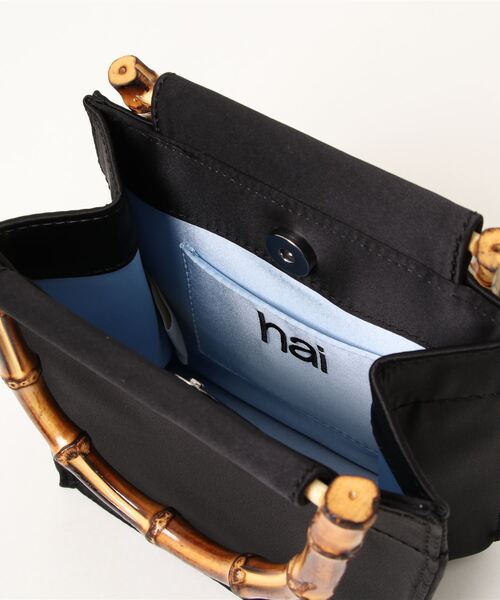 MADEMOISELLE ROPE'（マドモアゼル ロペ）の「【HAI】スクエアバンブーハンドバッグ（ハンドバッグ・レディース・ダークブラウン/ブラック/ブルー/ピンク・FREE）」の8枚目の写真