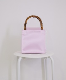 【HAI】スクエアバンブーハンドバッグ