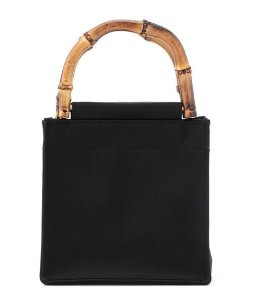 MADEMOISELLE ROPE'（マドモアゼル ロペ）の「【HAI】スクエアバンブーハンドバッグ（ハンドバッグ・レディース・ダークブラウン/ブラック/ブルー/ピンク・FREE）」の2枚目の写真