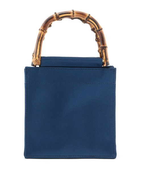 MADEMOISELLE ROPE'（マドモアゼル ロペ）の「【HAI】スクエアバンブーハンドバッグ（ハンドバッグ・レディース・ダークブラウン/ブラック/ブルー/ピンク・FREE）」の11枚目の写真