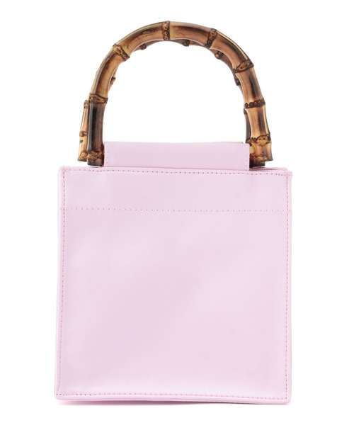 MADEMOISELLE ROPE'（マドモアゼル ロペ）の「【HAI】スクエアバンブーハンドバッグ（ハンドバッグ・レディース・ダークブラウン/ブラック/ブルー/ピンク・FREE）」の12枚目の写真