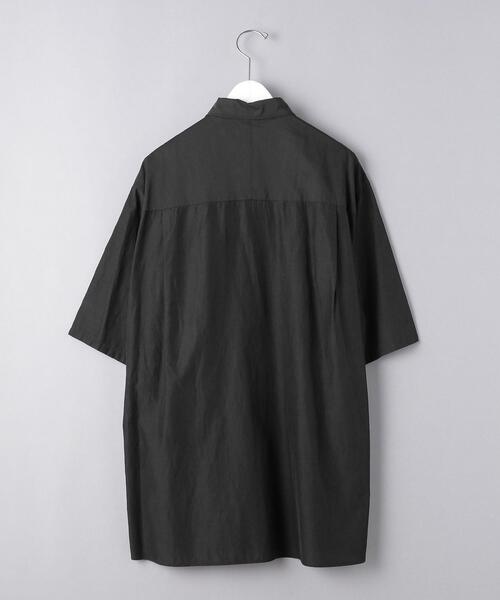 UNITED ARROWS（ユナイテッドアローズ）の「＜UNITED ARROWS＞ キュプラ/コットン レギュラー ショートスリーブ（シャツ/ブラウス・メンズ・ダークグレー/マスタード・SMALL/MEDIUM/LARGE/X-LARGE）」の12枚目の写真