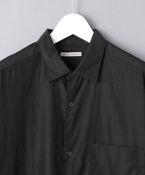 UNITED ARROWS（ユナイテッドアローズ）の「＜UNITED ARROWS＞ キュプラ/コットン レギュラー ショートスリーブ（シャツ/ブラウス・メンズ・ダークグレー/マスタード・SMALL/MEDIUM/LARGE/X-LARGE）」の13枚目の写真