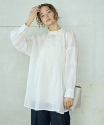 PUAL CE CIN | 【Du noir】麻／リネン2WAY ブラウス(シャツ/ブラウス)
