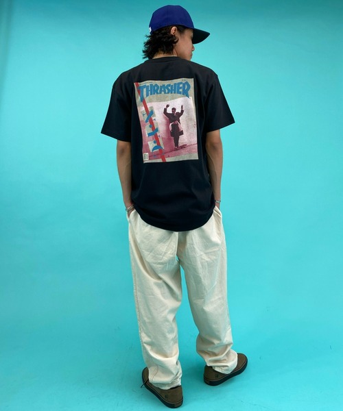 THRASHER(スラッシャー)の「【ムラサキスポーツ別注】THRASHER/スラッシャー バックプリントTシャツ TH91312 DEC 85(Tシャツ/カットソー・メンズ・ホワイト/ブラック/グレー・M/L/XL)」の20枚目の写真