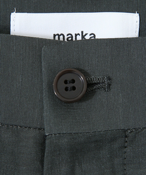 marka（マーカ）の「marka / マーカ：【ONLY ARK】別注 STRAIGHT FIT TROUSERS - cu/li/co cloth -：M21B-01PT02C[COR]（その他パンツ・メンズ・グリーン/ブルー系その他・1/3/2）」の7枚目の写真