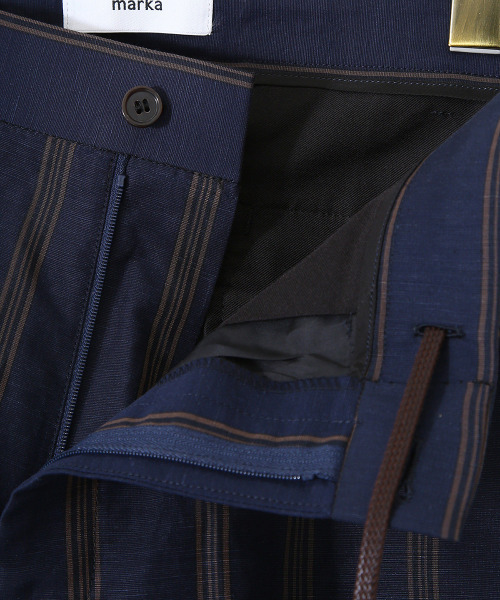 marka（マーカ）の「marka / マーカ：【ONLY ARK】別注 STRAIGHT FIT TROUSERS - cu/li/co cloth -：M21B-01PT02C[COR]（その他パンツ・メンズ・グリーン/ブルー系その他・1/3/2）」の16枚目の写真