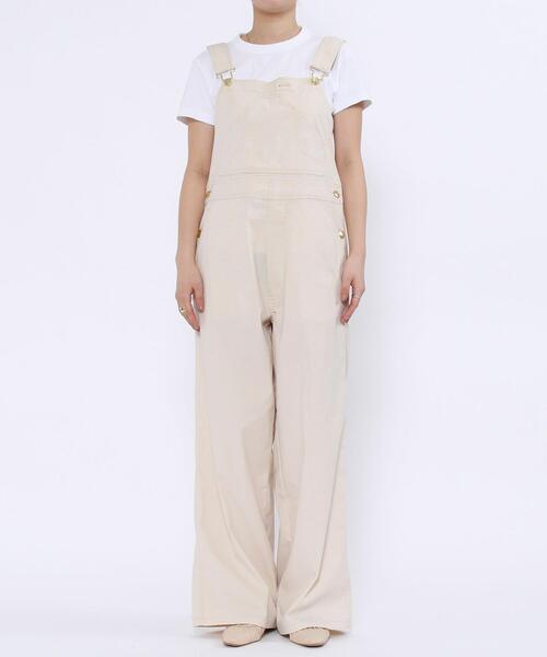 coen（コーエン）の「接触冷感クールワークサロペット（サロペット/オーバーオール・レディース・ナチュラル/マスタード・LARGE/MEDIUM）」の13枚目の写真