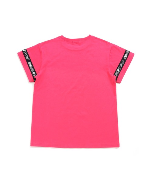 JENNI love（ジェニィラブ）の「防蚊スリーブロゴテープロング丈T（Tシャツ/カットソー・キッズ・オフホワイト/サックスブルー/チェリーピンク・130cm/140cm/150cm/160cm）」の5枚目の写真