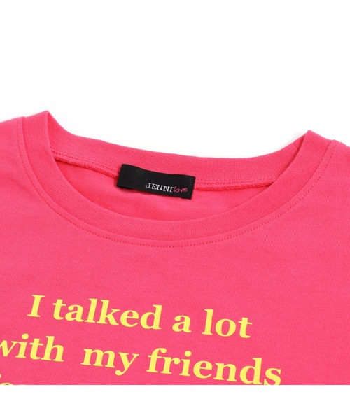 JENNI love（ジェニィラブ）の「防蚊スリーブロゴテープロング丈T（Tシャツ/カットソー・キッズ・オフホワイト/サックスブルー/チェリーピンク・130cm/140cm/150cm/160cm）」の12枚目の写真