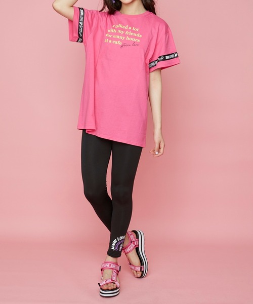 JENNI love（ジェニィラブ）の「防蚊スリーブロゴテープロング丈T（Tシャツ/カットソー・キッズ・オフホワイト/サックスブルー/チェリーピンク・130cm/140cm/150cm/160cm）」の20枚目の写真