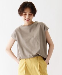 DRESKIP | ひんやり　配色ステッチTシャツ(Tシャツ/カットソー)