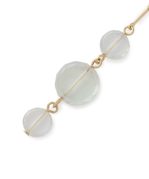 ROPE' PICNIC(ロペピクニック)の「クリアサークルビーズイヤリング(イヤリング・レディース・ホワイト系その他・FREE)」の5枚目の写真