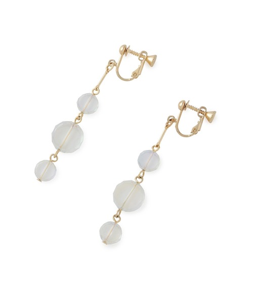 ROPE' PICNIC(ロペピクニック)の「クリアサークルビーズイヤリング(イヤリング・レディース・ホワイト系その他・FREE)」の6枚目の写真