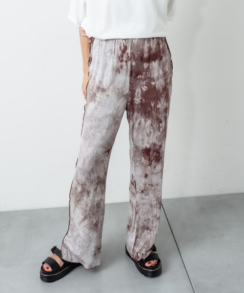 RASVOA（ラスボア）の「タイダイメローパンツ（その他パンツ・レディース・ブラック/ブラウン・FREE）」の2枚目の写真