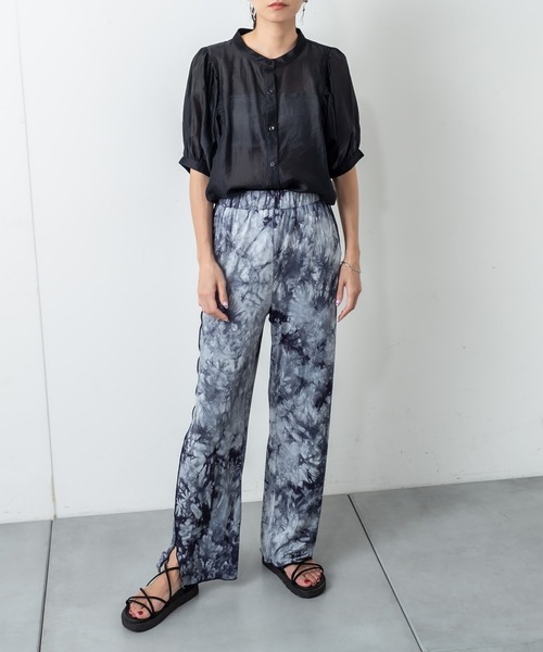 RASVOA（ラスボア）の「タイダイメローパンツ（その他パンツ・レディース・ブラック/ブラウン・FREE）」の8枚目の写真