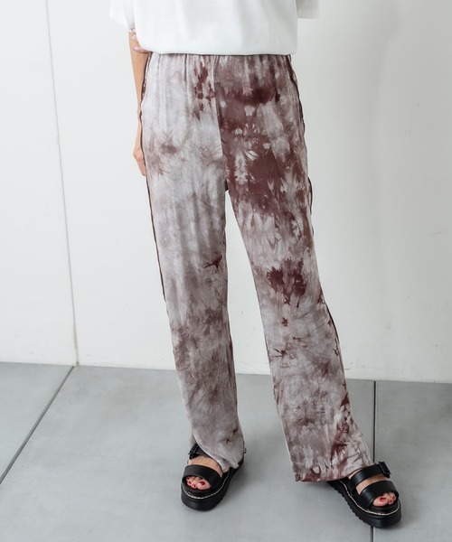 RASVOA（ラスボア）の「タイダイメローパンツ（その他パンツ・レディース・ブラック/ブラウン・FREE）」の9枚目の写真