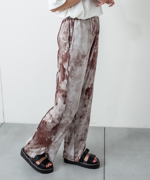 RASVOA（ラスボア）の「タイダイメローパンツ（その他パンツ・レディース・ブラック/ブラウン・FREE）」の10枚目の写真