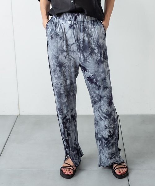 RASVOA（ラスボア）の「タイダイメローパンツ（その他パンツ・レディース・ブラック/ブラウン・FREE）」の6枚目の写真