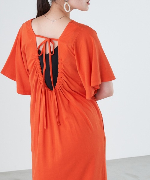 セール バックシャン背中空きリラックスカットワンピース ワンピース Chaco Closet チャコ クローゼット のファッション通販 Zozotown