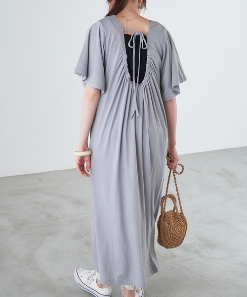 セール バックシャン背中空きリラックスカットワンピース ワンピース Chaco Closet チャコ クローゼット のファッション通販 Zozotown