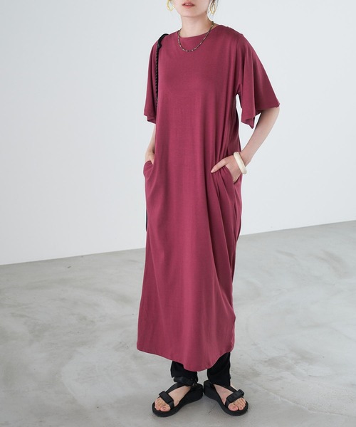 セール バックシャン背中空きリラックスカットワンピース ワンピース Chaco Closet チャコ クローゼット のファッション通販 Zozotown