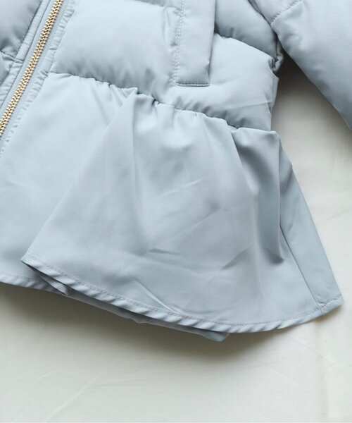 apres les cours(アプレレクール)の「ペプラムリボン中綿アウター(ダウンジャケット/コート・キッズ・サックスブルー/ベージュ/ネイビー/ピンク・110/80/130/90/100/120/140)」の20枚目の写真