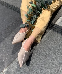 ◆【In LIFE】バックゴムスリングフラットシューズ