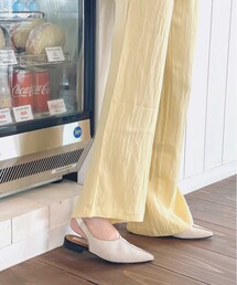 ◆【In LIFE】バックゴムスリングフラットシューズ