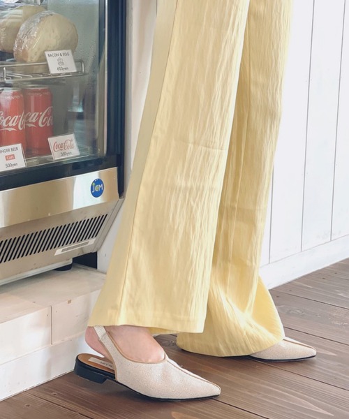 ESPERANZA(エスペランサ)の「◆【In LIFE】バックゴムスリングフラットシューズ(その他シューズ・レディース・ベージュ系8/ブラック/アイボリー系8・LL/M/S/L)」の4枚目の写真
