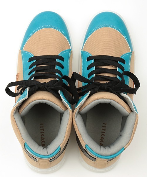 チチカカ（チチカカ）の「カラースキームハイカットスニーカー（スニーカー・レディース・ベージュ/ブラック/グレー・MEDIUM/LARGE）」の17枚目の写真