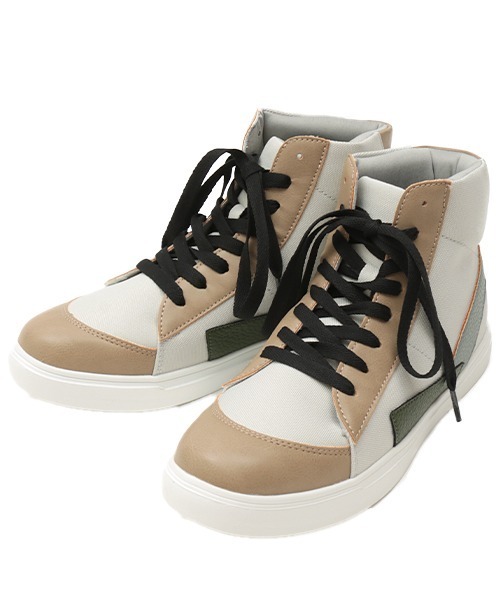 チチカカ（チチカカ）の「カラースキームハイカットスニーカー（スニーカー・レディース・ベージュ/ブラック/グレー・MEDIUM/LARGE）」の15枚目の写真