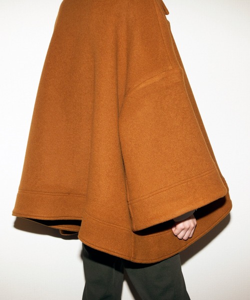 AVIE（アビィ）の「ウールモッサA-ラインコート（チェスターコート・レディース・ブラック/キャメル・38）」の12枚目の写真