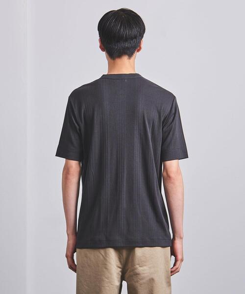 UNITED ARROWS（ユナイテッドアローズ）の「＜UNITED ARROWS＞ スヴィン/サファイア ヘンリーネック（Tシャツ/カットソー・メンズ・ホワイト/ダークグレー・SMALL/MEDIUM/LARGE/X-LARGE）」の3枚目の写真