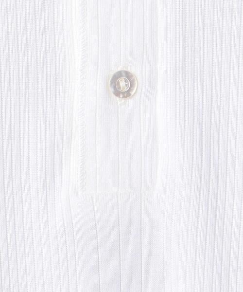 UNITED ARROWS（ユナイテッドアローズ）の「＜UNITED ARROWS＞ スヴィン/サファイア ヘンリーネック（Tシャツ/カットソー・メンズ・ホワイト/ダークグレー・SMALL/MEDIUM/LARGE/X-LARGE）」の8枚目の写真