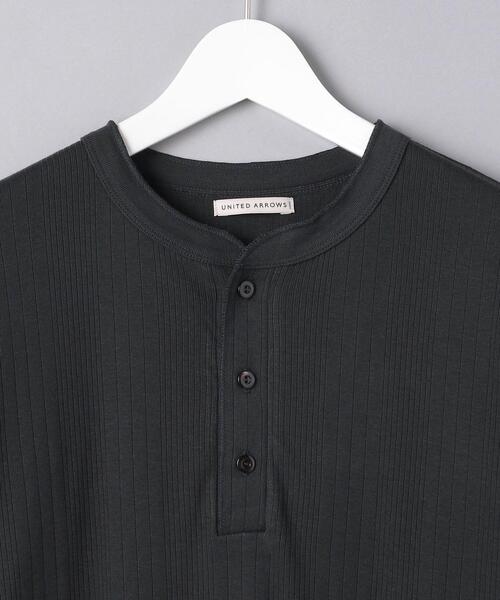 UNITED ARROWS（ユナイテッドアローズ）の「＜UNITED ARROWS＞ スヴィン/サファイア ヘンリーネック（Tシャツ/カットソー・メンズ・ホワイト/ダークグレー・SMALL/MEDIUM/LARGE/X-LARGE）」の12枚目の写真