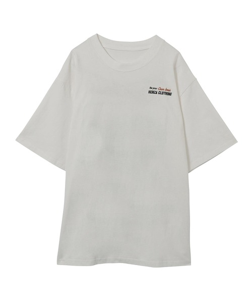 styles（スタイルス）の「HENZA X STYLES Embroidery T-shirt BD0003（Tシャツ/カットソー・レディース・ホワイト/ベージュ/グリーン・ONE SIZE）」の14枚目の写真