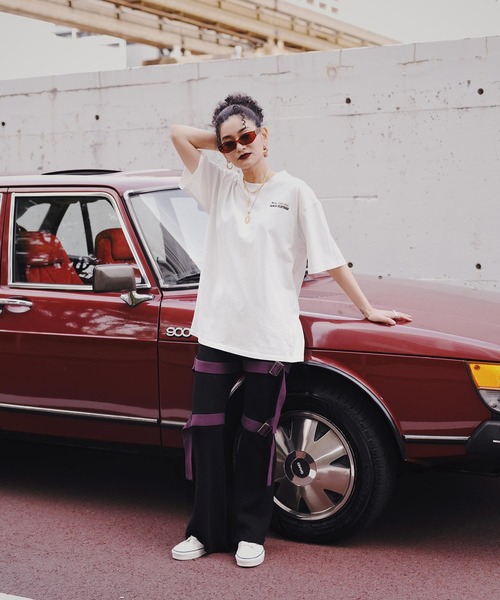 styles（スタイルス）の「HENZA X STYLES Embroidery T-shirt BD0003（Tシャツ/カットソー・レディース・ホワイト/ベージュ/グリーン・ONE SIZE）」の19枚目の写真