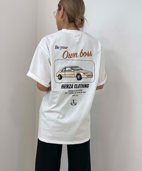 styles（スタイルス）の「HENZA X STYLES Embroidery T-shirt BD0003（Tシャツ/カットソー・レディース・ホワイト/ベージュ/グリーン・ONE SIZE）」の10枚目の写真